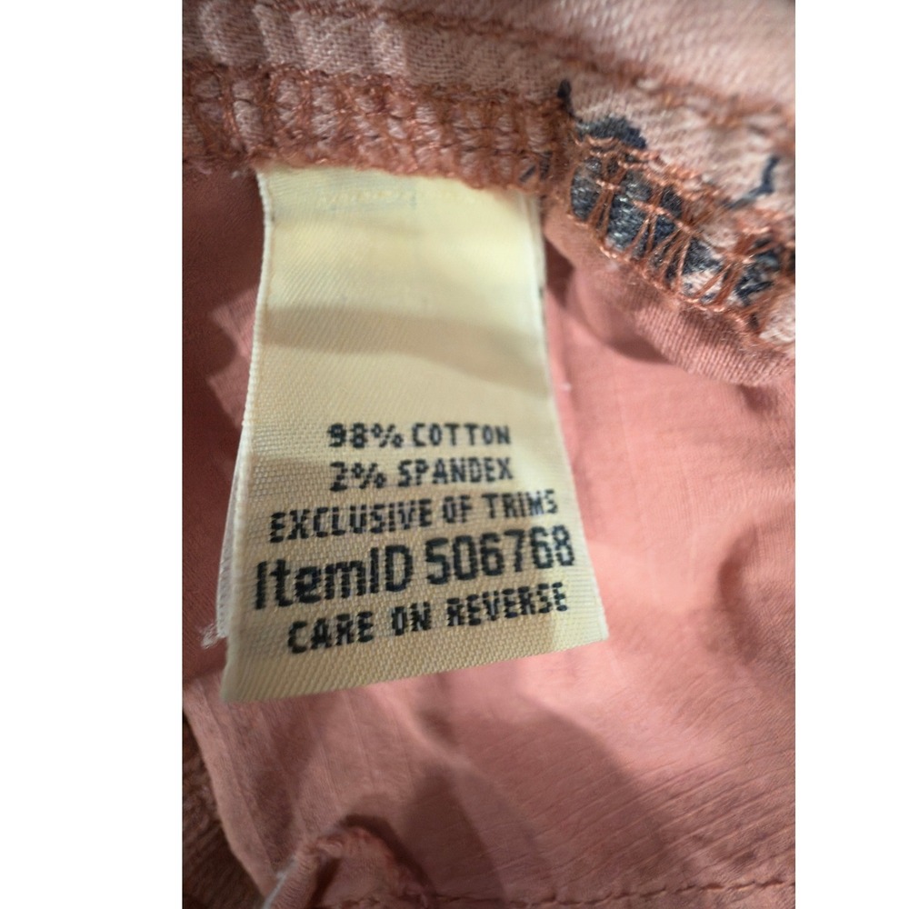 LL Bean Vista Camp Shorts Womens Medium Pink Cotton Spandex Drawstring 506768 - Picture 5 of 8